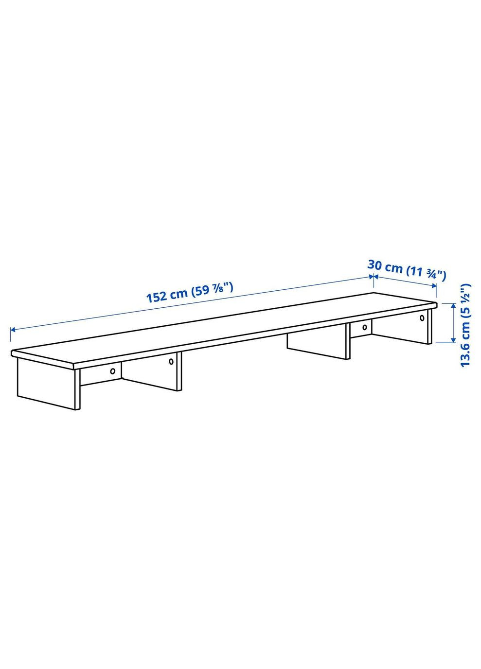 Подовження столу ІКЕА IDANAS 152х30 см (30514159) IKEA (278408169)