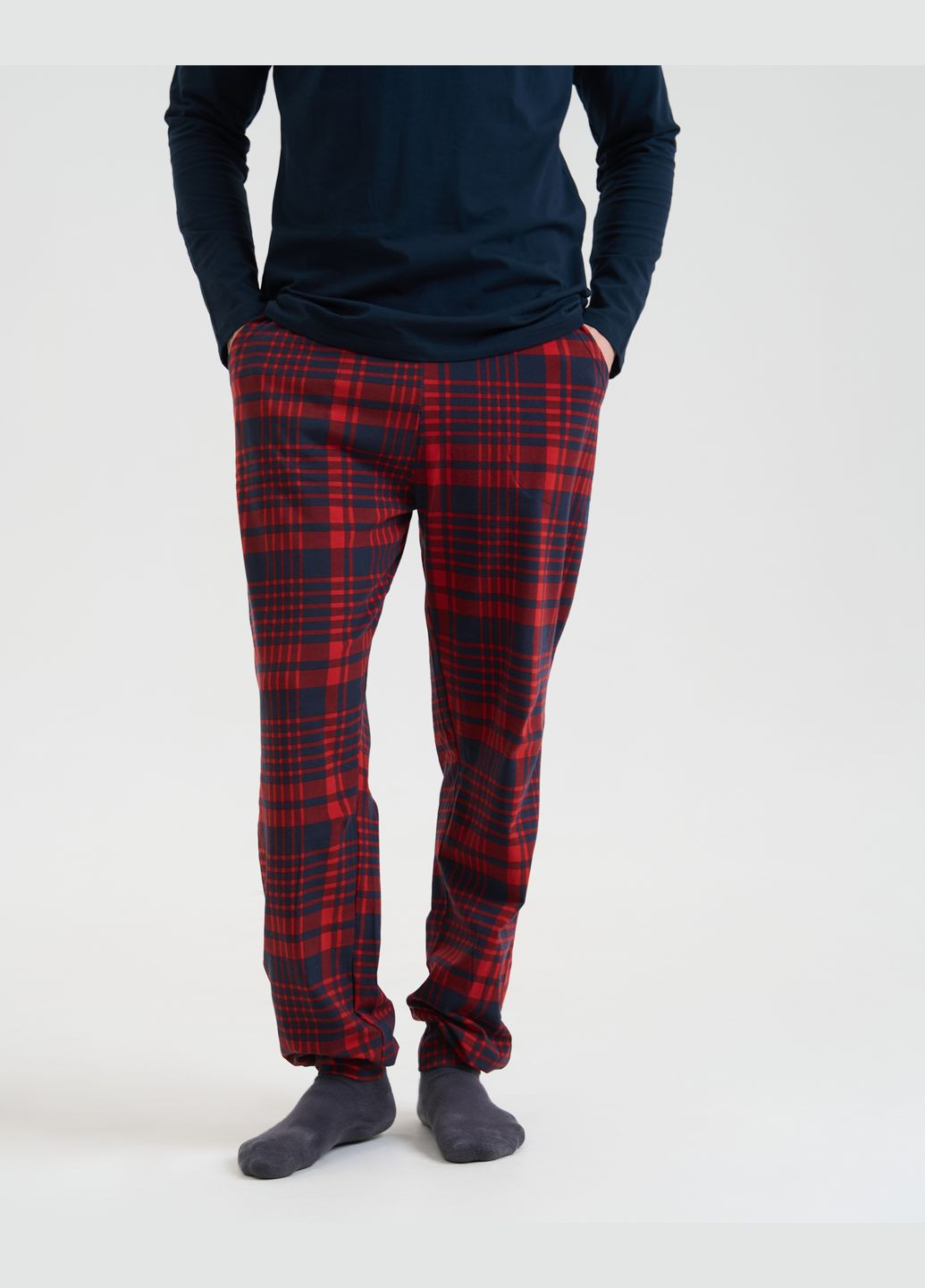 Чоловічий комплект зі штанами в клітку Tom John (327792394)