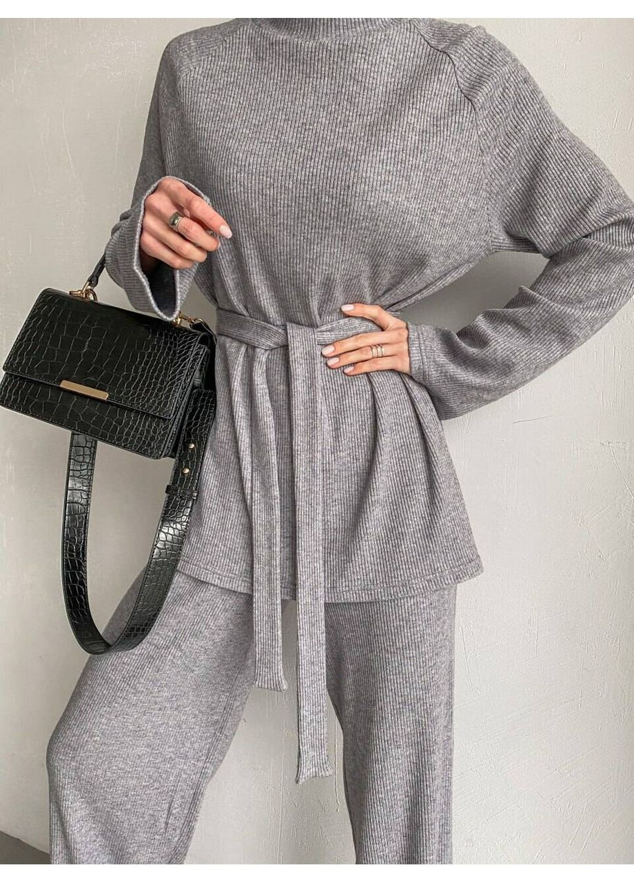 Женский костюм Margo из ангоры рубчик (кофта + брюки) (mil473) milirud (366090153)