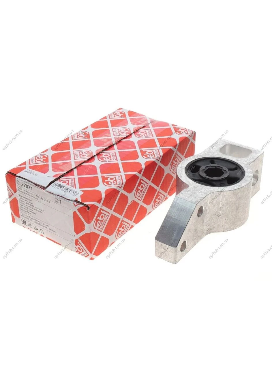 Сайлентблок рычага SEAT ALTEA, SKODA SUPERB II, VW CADDY III-IV 03- перед. мост справа (Пр-во FEBI) 27071 Febi Bilstein (345761004)
