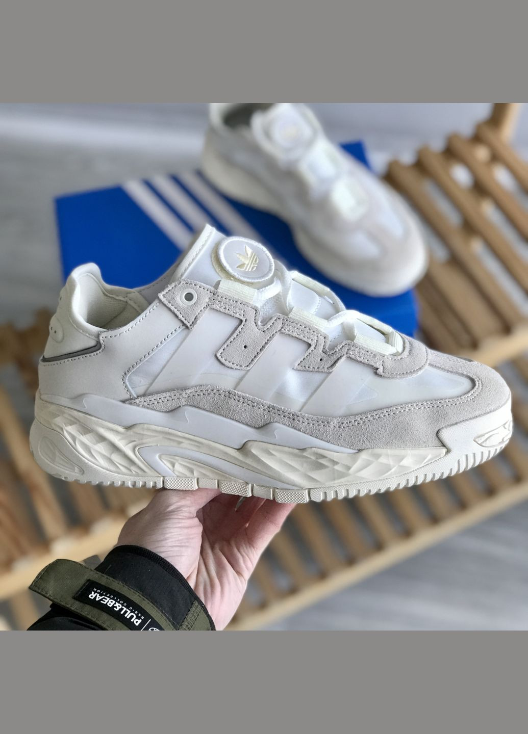 Кроссовки женские и мужские Adidas Niteball beige | Адидас Найтбол бежевые No Brand бежевые демисезоны (307397777)