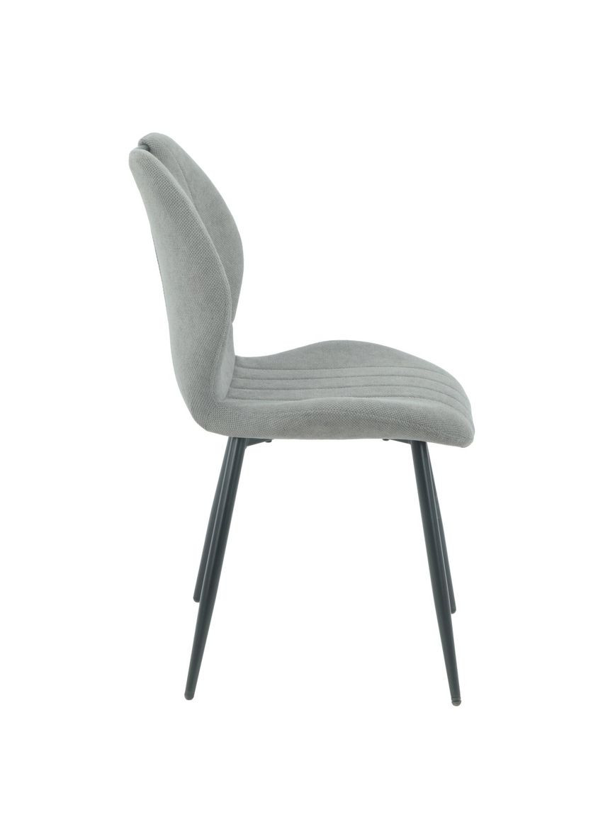 Стілець RICK чорний каркас/темно-сірий тканина Intarsio (372178449)