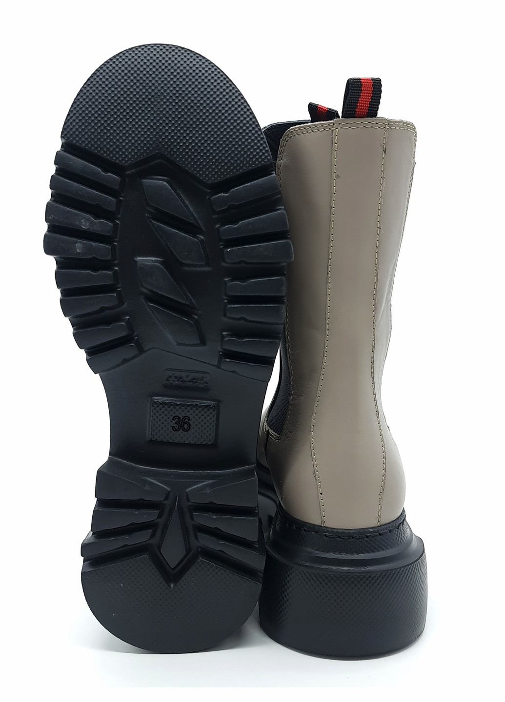 Осенние женские ботинки бежевые кожаные at-19-4 250 мм (р) ALTURA