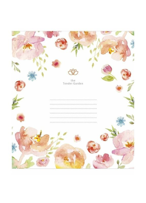 Тетрадь ученическая "Tender Garden" 012-3378L-3 в линию, 12 листов Школярик (300371685)