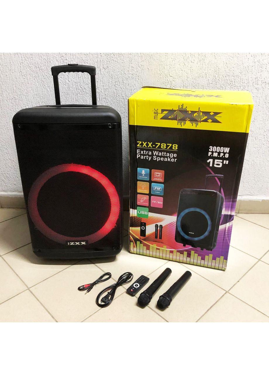 Колонка для тусовок 7878 72х42х35см 600 Вт, Портативная беспроводная колонка с JM-983. ZXX (338854603)