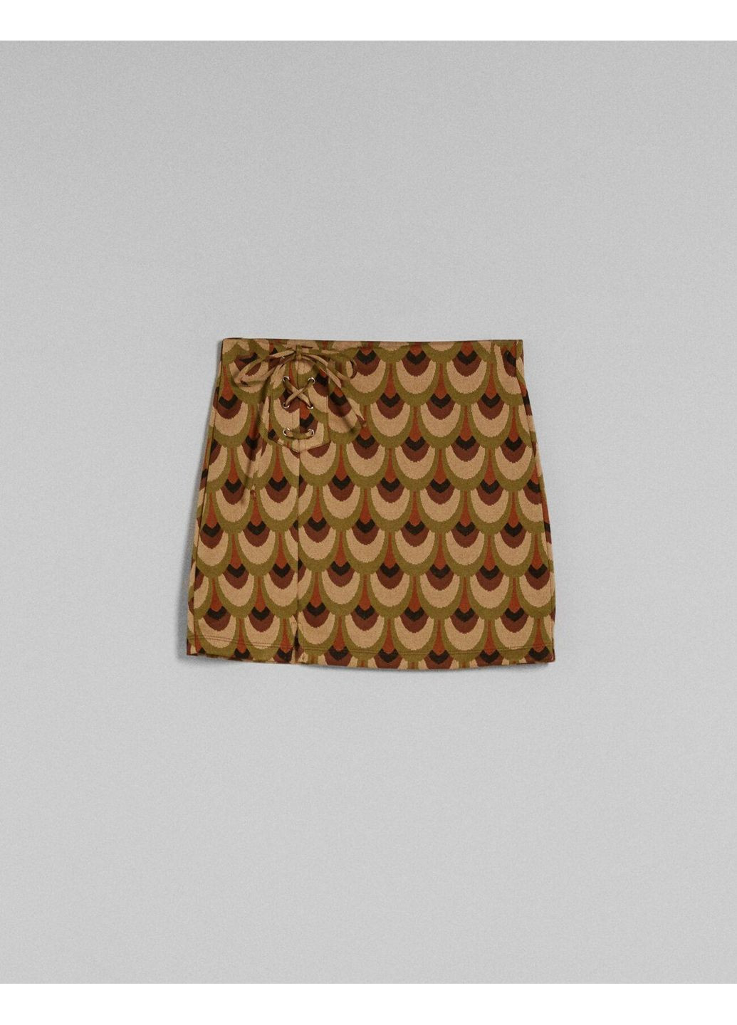 Спідниця демісезон,бежевий-коричневий, Bershka (361028620)