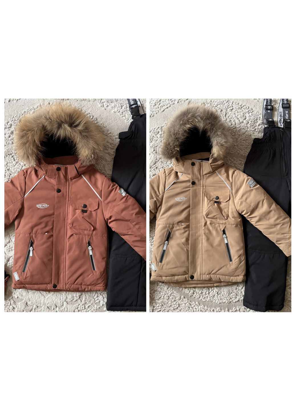 Дитячий зимовий роздільний термокомбінезон комплект на хлопчика 116-134 No Brand (369735425)