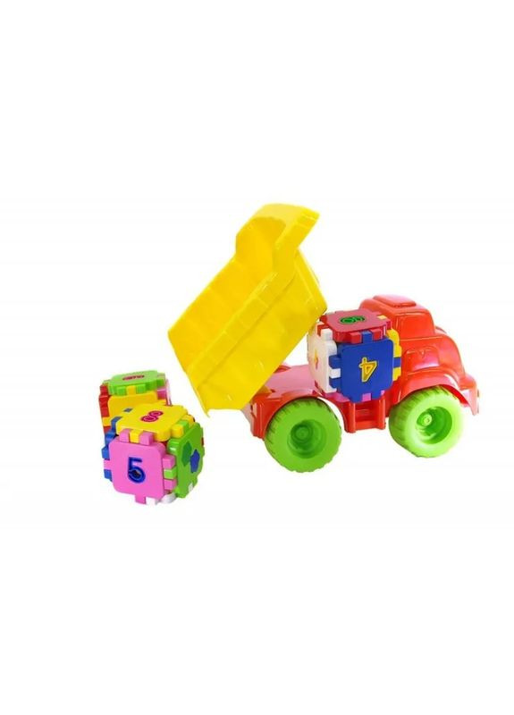 Детский игровой песочный набор 013585 с развивающим кубиком Оранжевый с жёлтым Doloni (342025842)