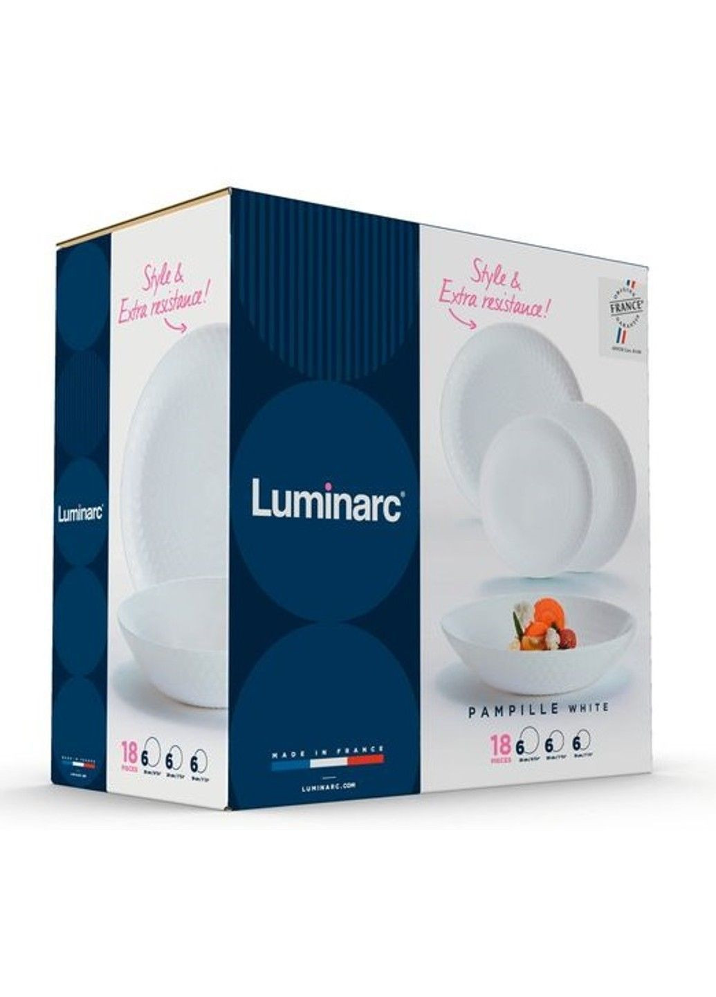 Сервиз PAMPILLE WHITE /18 пр. (Q6153) Luminarc (365278670)
