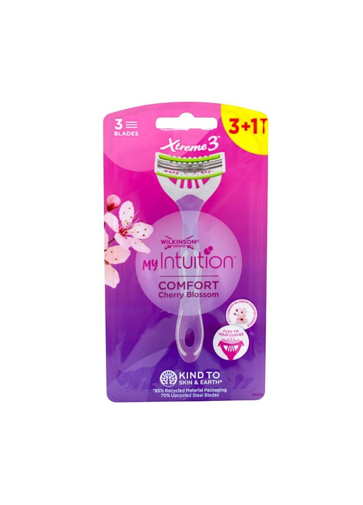 Одноразовые бритвы для бритья женские Xtreme Comfort 3 лезвия 3+1 шт Wilkinson Sword (335425080)