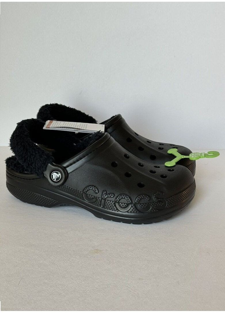 Крокс Теплые Синие Сабо Unisex Baya Fuzz Strap Clog Navy Crocs Lined (349864912)