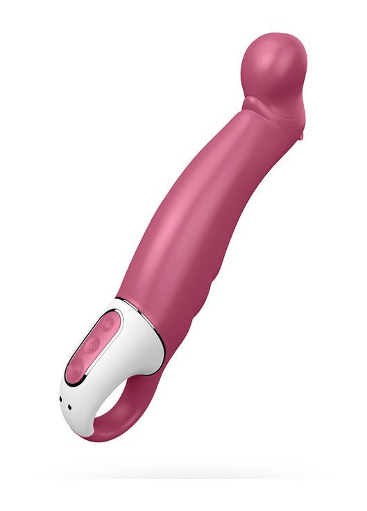 Вібратор для стимуляції точки G Petting Hippo, рожевий Satisfyer (303896763)