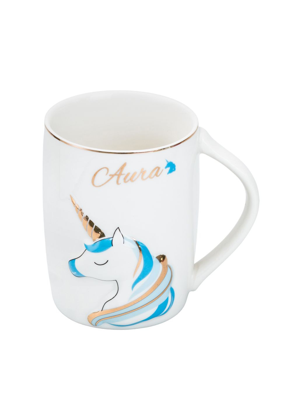 Чашка фарфоровая Aura 400 мл, Happy Life (361678635)