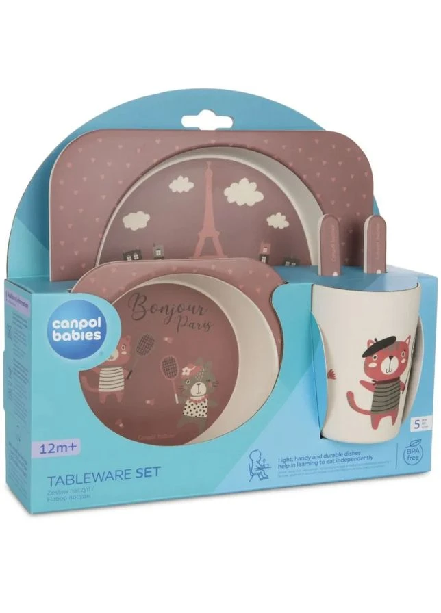 Набір посуду 5 елементів BONJOUR PARIS Red (9/227_red) Canpol Babies (323044735)
