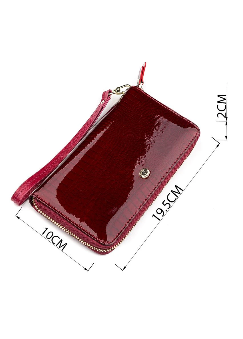 Гаманець жіночий ST Leather (S4001A) шкіряний Бордовий Верховинка 18400 (398293748)