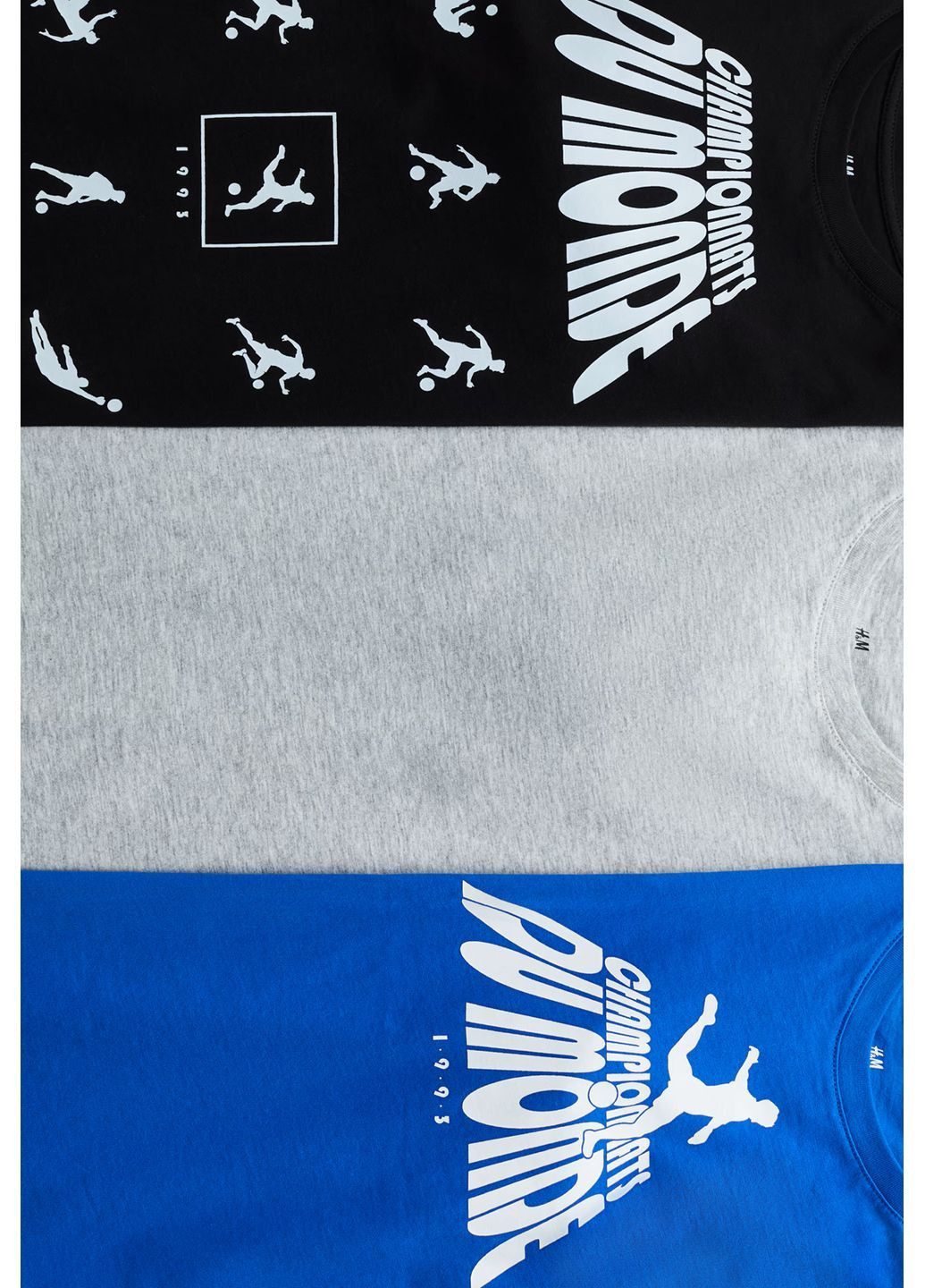 Чорна літня комплект футболок 3 шт. для хлопчика H&M