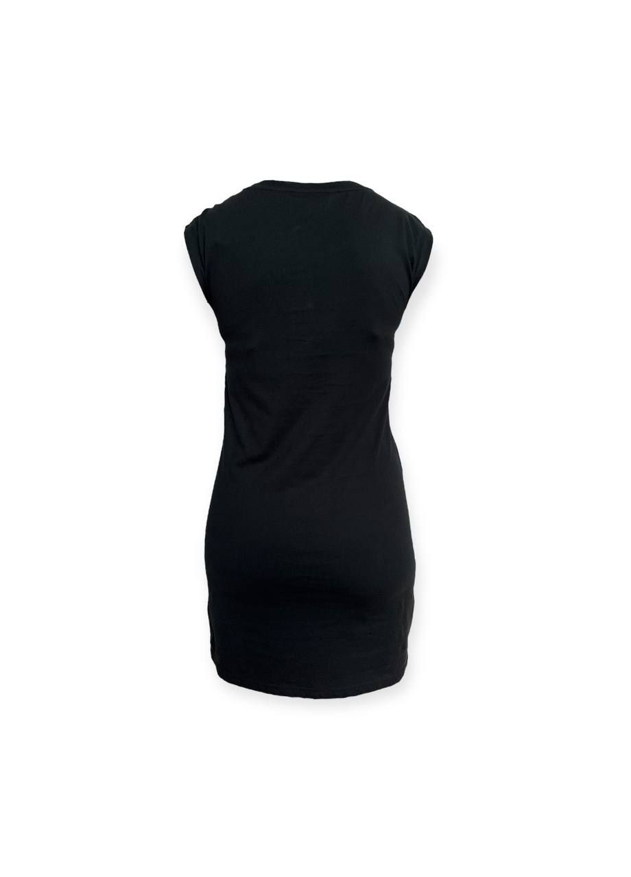 Чорна повсякденний сукня чорний Silvian Heach з абстрактним візерунком