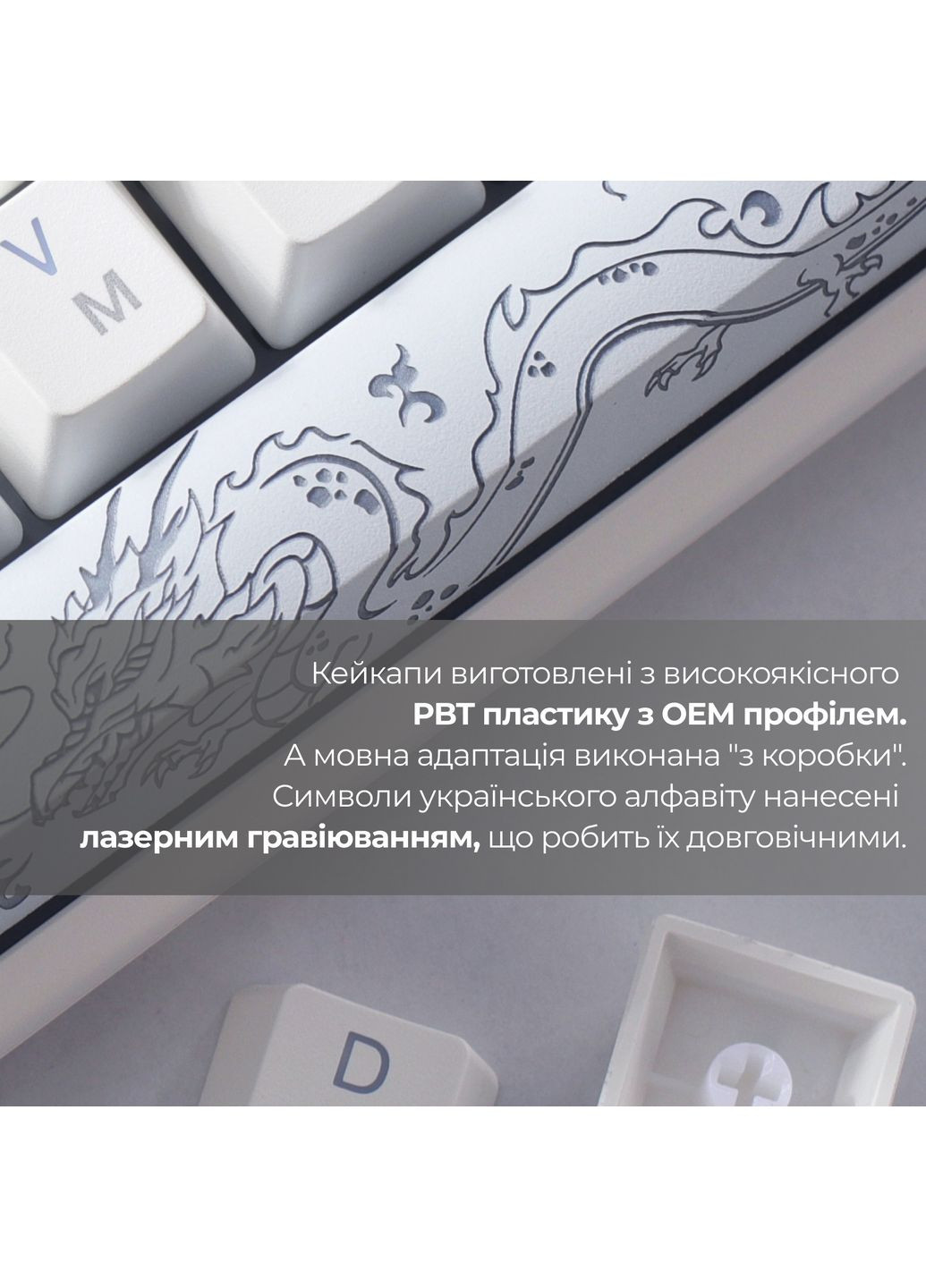 Клавіатура One 3 Mini Cherry MX Brown RGB UA USB White (DKON2161ST-BUAPXPWWWSC1) Ducky (363832171)
