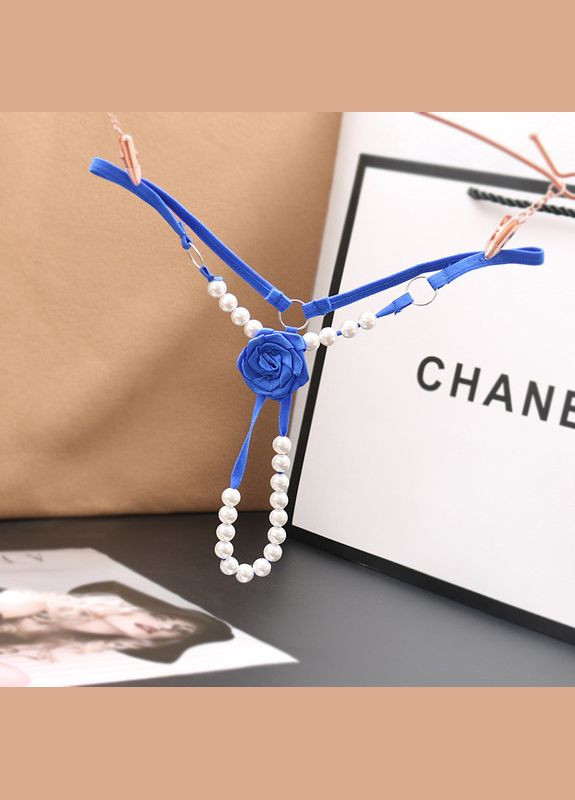 Жіночі трусики стрінги з перлинами (арт.8038) No Brand (346121336)