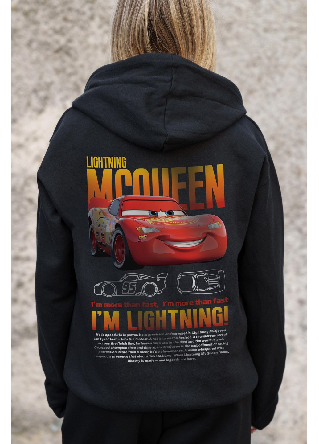 Жіноче Утеплене Зіп Худі На Флісі Зіпер Kane З Принтом Mcqueen Without (363022242)