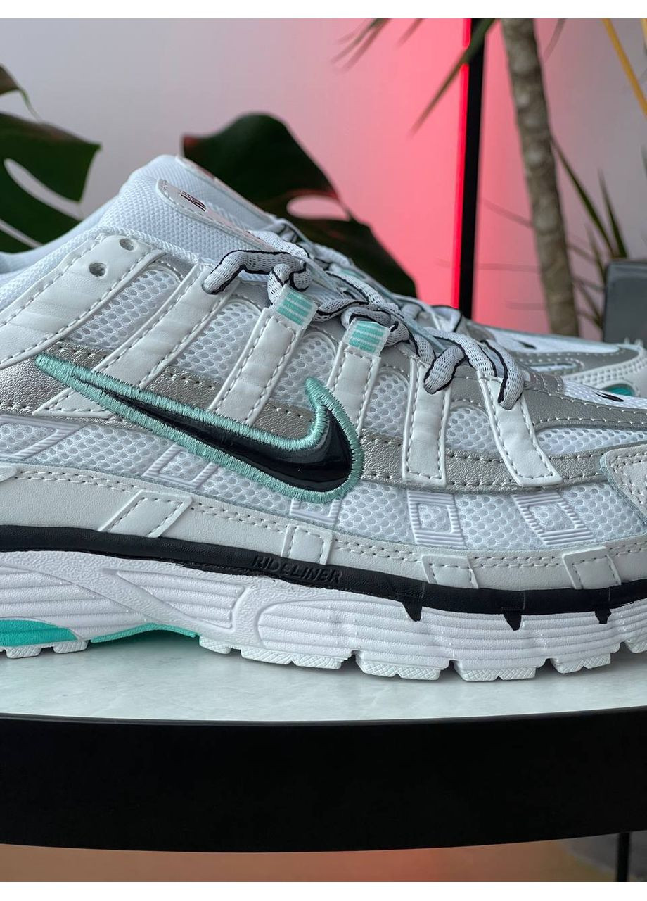 Кроссовки женские и мужские Nike P-6000 White Light Aqua | Найк Р-6000 белые No Brand белые демисезоны (362363166)
