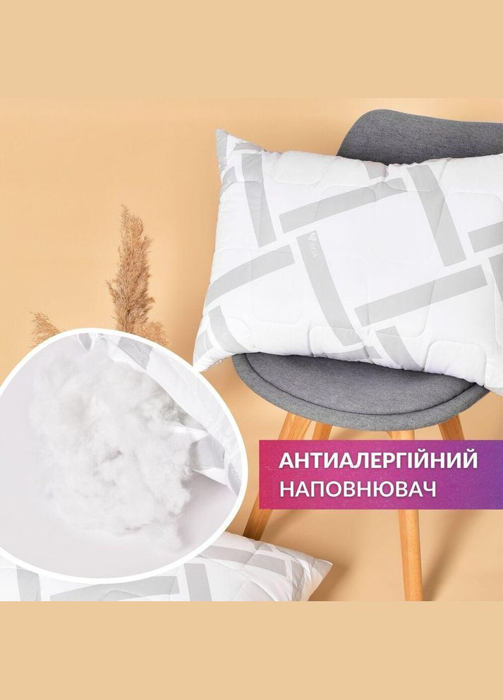 Набір подушок 2 шт 50x70 Elegantly подушка з блискавкою, штучний пух, м'яка подушка IDEIA (296661194)