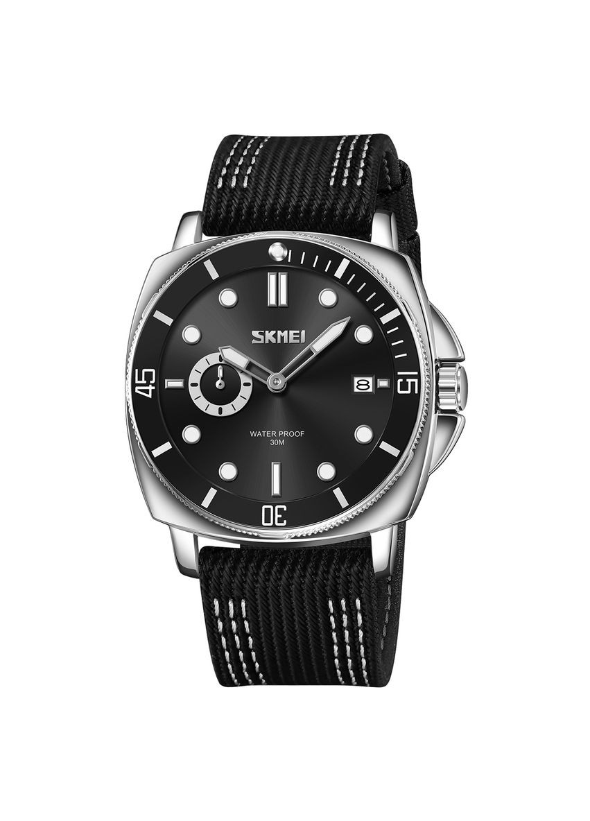 Часы кварцевые мужские водонепроницаемые черные с календарем и люминесцентной подсветкой ProDobro (367265166)