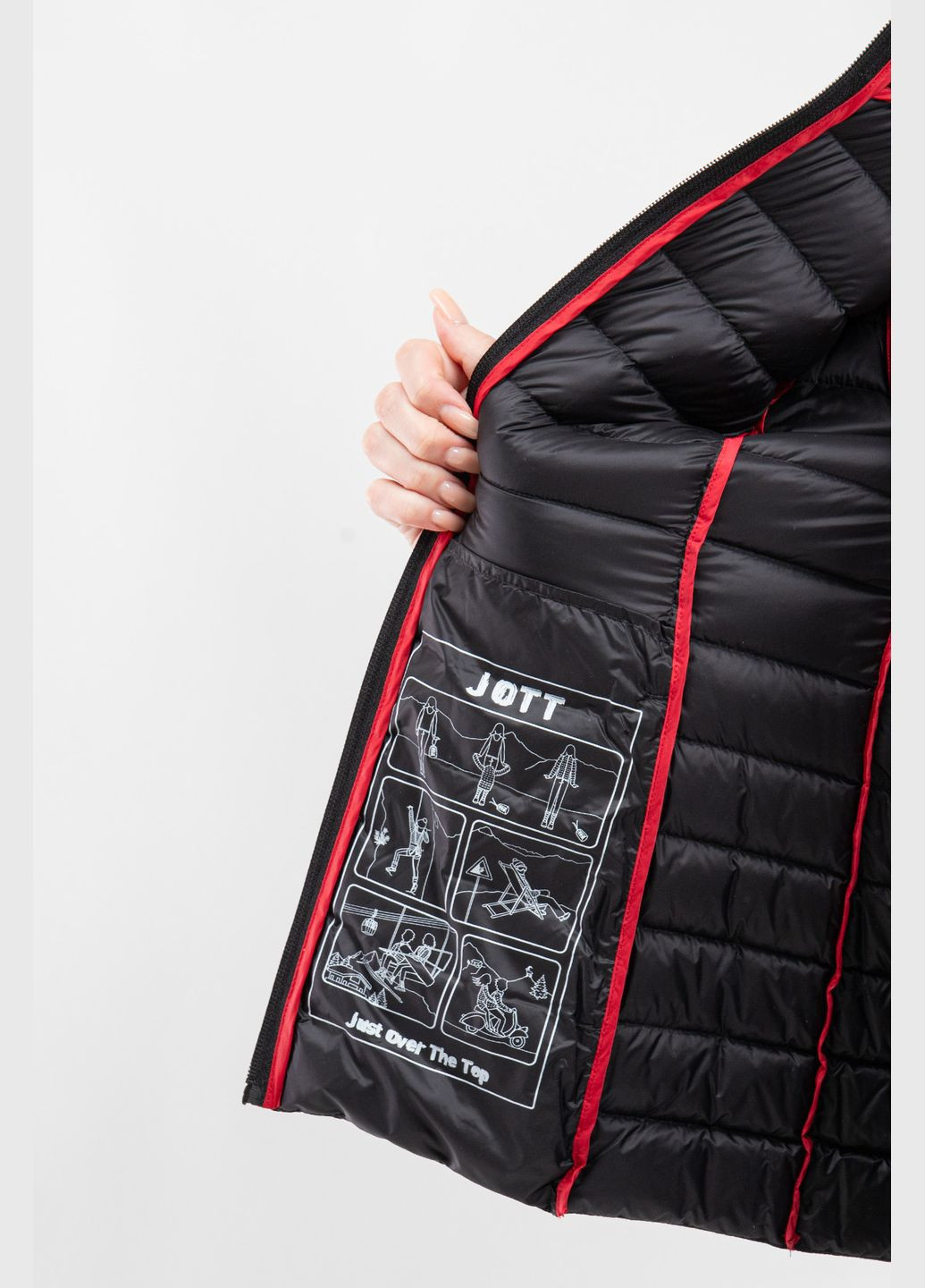 Черный демисезонный Пуховик JOTT