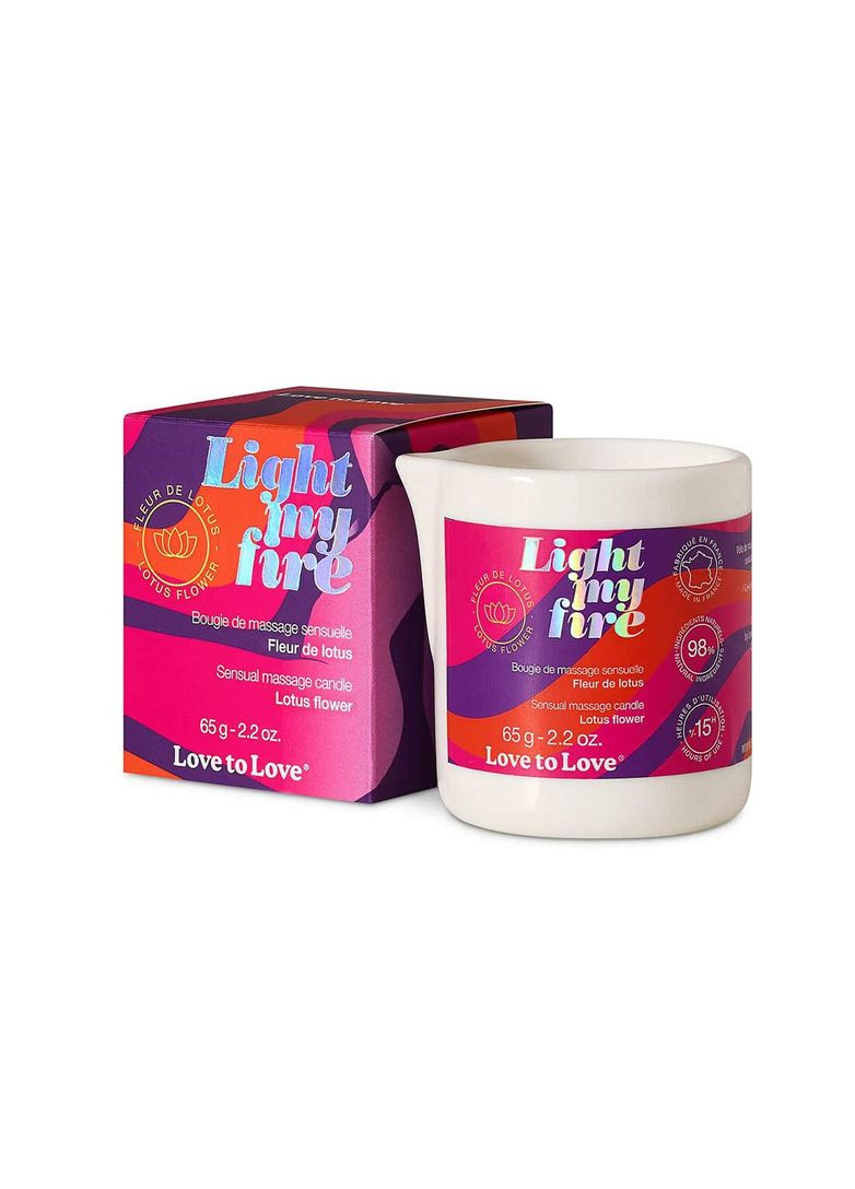 Масажна свічка LIGHT MY FIRE Lotus (65 мл) Love To Love (335389248)