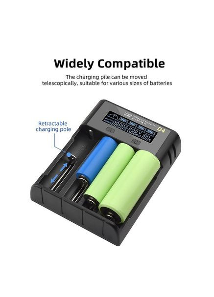 Зарядное устройство для 4 аккумуляторов Battery Charger with LED Indicator For 4 Display Essager (304140665)