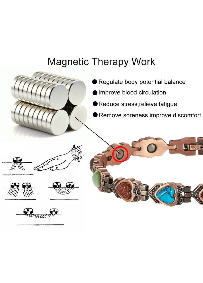 Браслет жіночий мідний магнітний на руку Cooper с-37 (327880714)