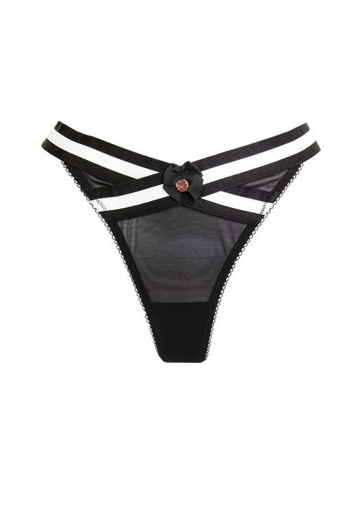 Трусики Стрінги ST4302 чорний Середня талія Scantilly Decadence (327415296)