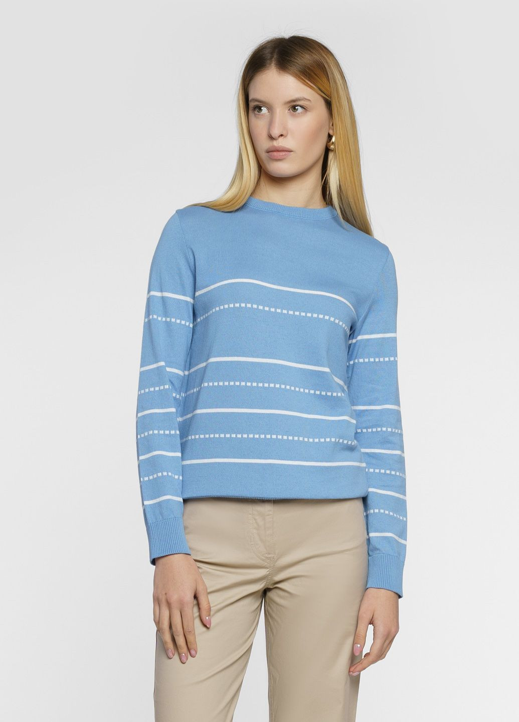 Блакитний літній пуловер жіночий блакитний Arber Crew-neck WIskur 2 WTR-15