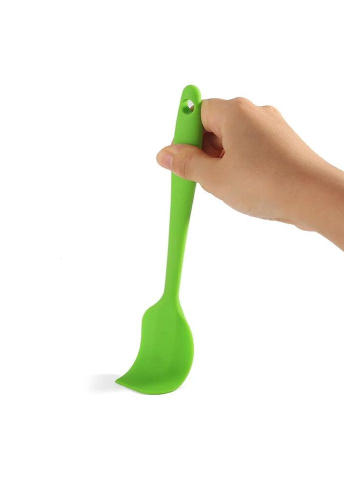 Лопатка кухонная силиконовая 5392 20.5 см бирюзовая No Brand (322124420)