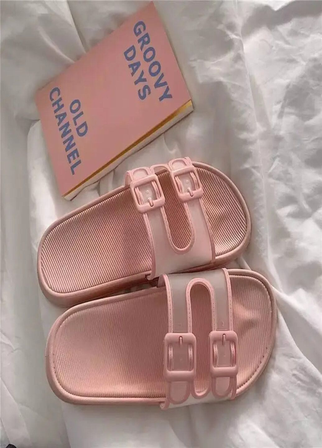 Розовые шлепанцы женские розового цвета Flip Flops