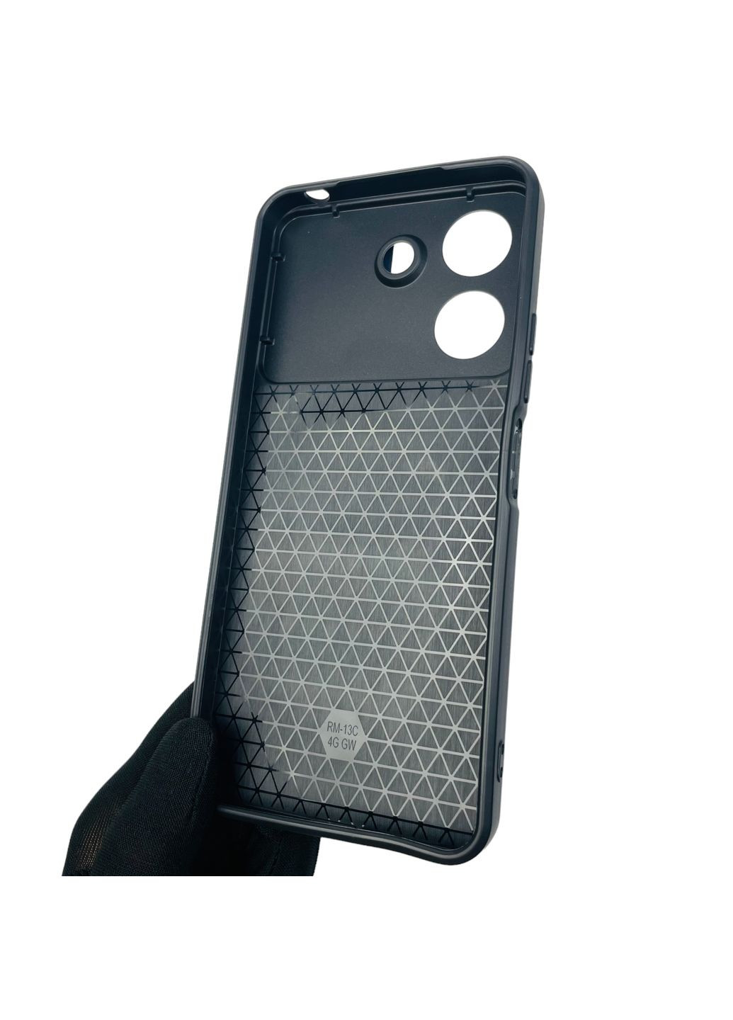 Чехол для Redmi 13C бронированный с кольцом со шторкой на сяоми редми 13с тёмно-синий rg1 Xiaomi (366020405)