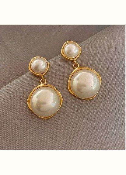 Белые жемчужные серьги, 4456 Fashion Jewelry (336950194)