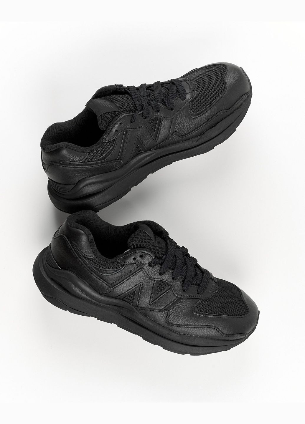 Чорні всесезон кросівки чоловічі 5740 m5740ll весна-осінь шкіра текстиль чорні New Balance