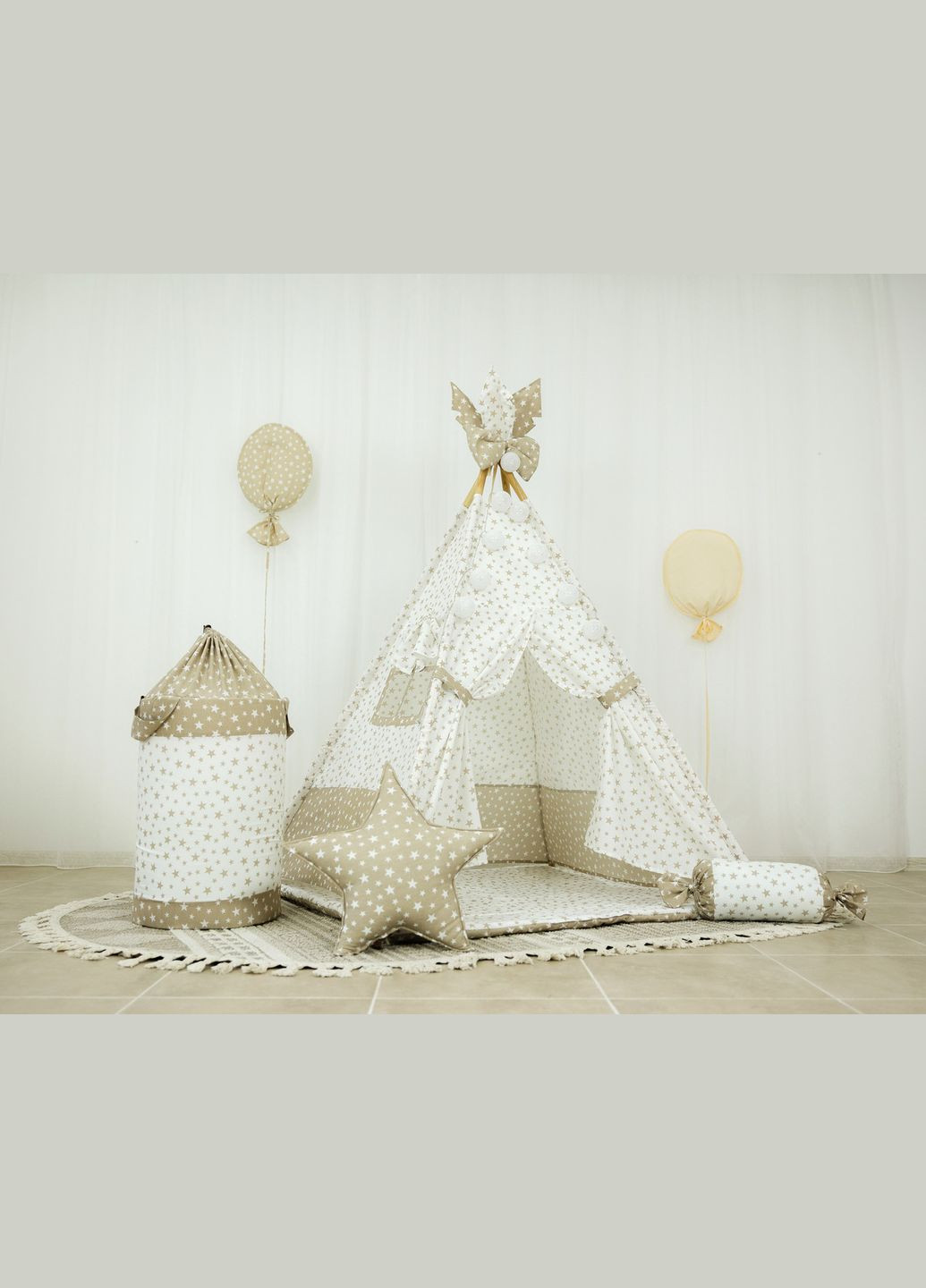 Вігвам Ловець снів + кошик для іграшок. Повний комплект No Brand (316256825)