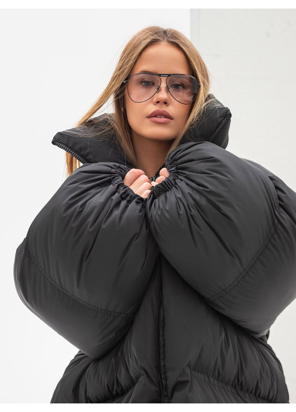 Черная зимняя куртка женская зимняя oversized ZF inspire