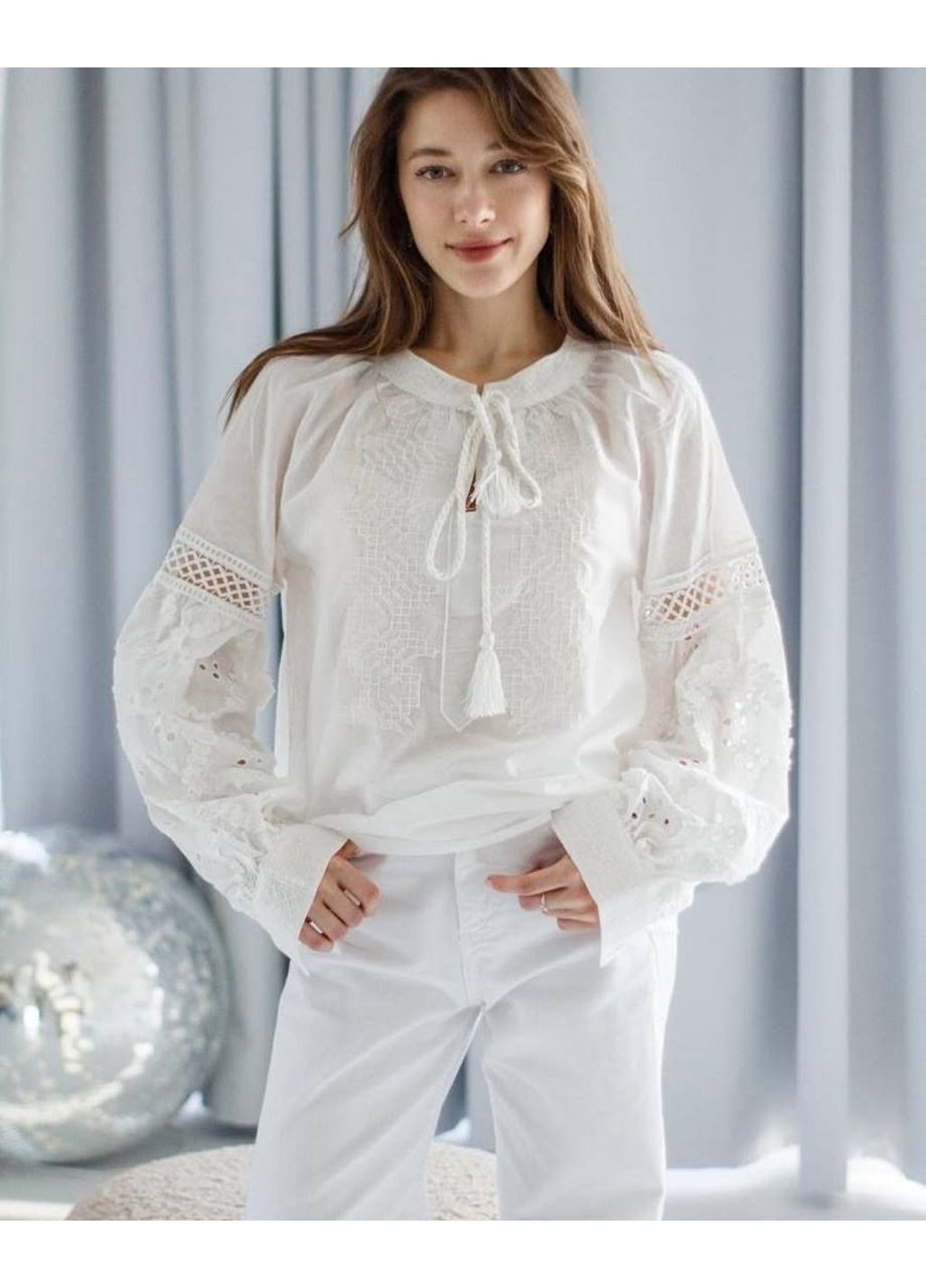 Белая вышиванка женская Milani (356095643)