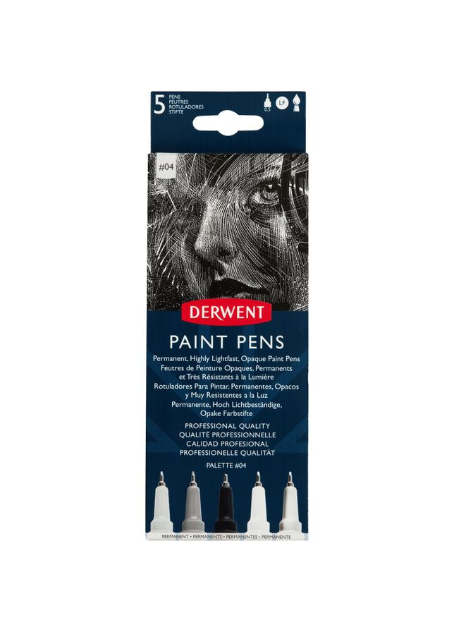 Набор цветных ручек PAINT PEN PALETTE №4 5шт Derwent (362581190)