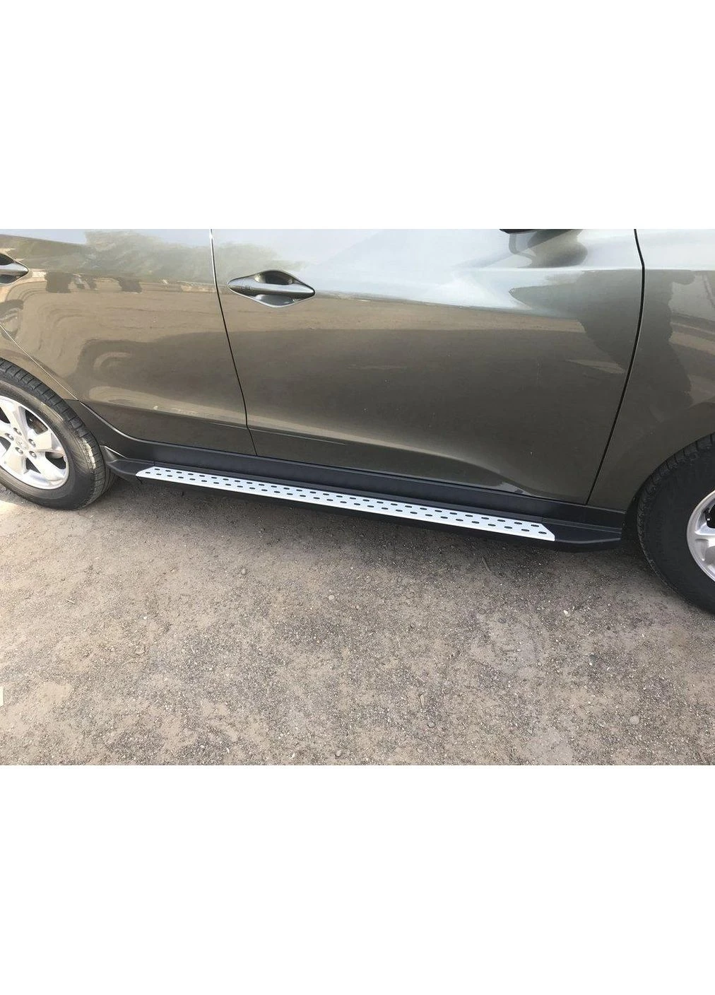 Боковые Пороги BMW-V2 (2 шт, пластик) для Hyundai IX-35 2010-2015 гг OEM (390724461)