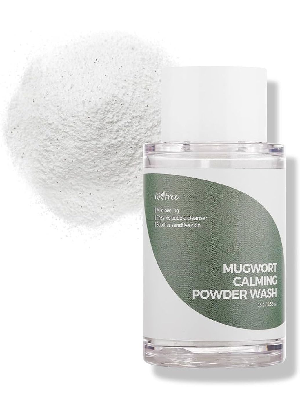 Ензимна пудра MUGWORT CALMING POWDER WASH з полином для проблемної шкіри, 15г IsnTree (260517158)