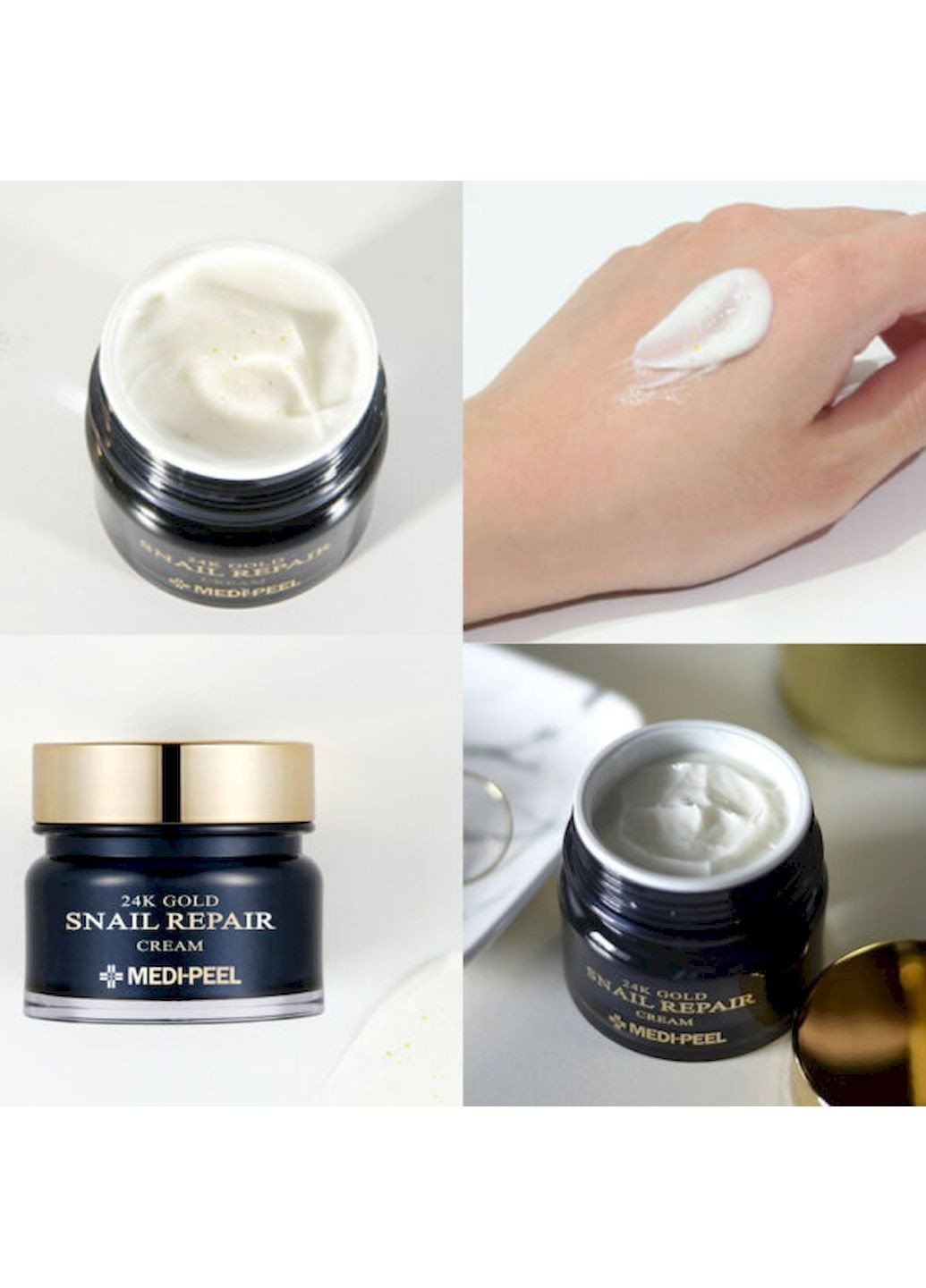 Medi Peel Крем 24K GOLD SNAIL REPAIR CREAM регенеруючий антивіковий на основі равликового слизу, 50 мл — Крем, Південна Корея (256178531)
