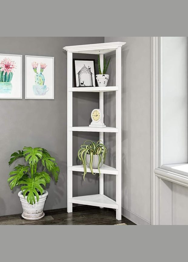 Стелаж кутовий з дерева Кавенді зефір (УСП-001920) No Brand (327849662)