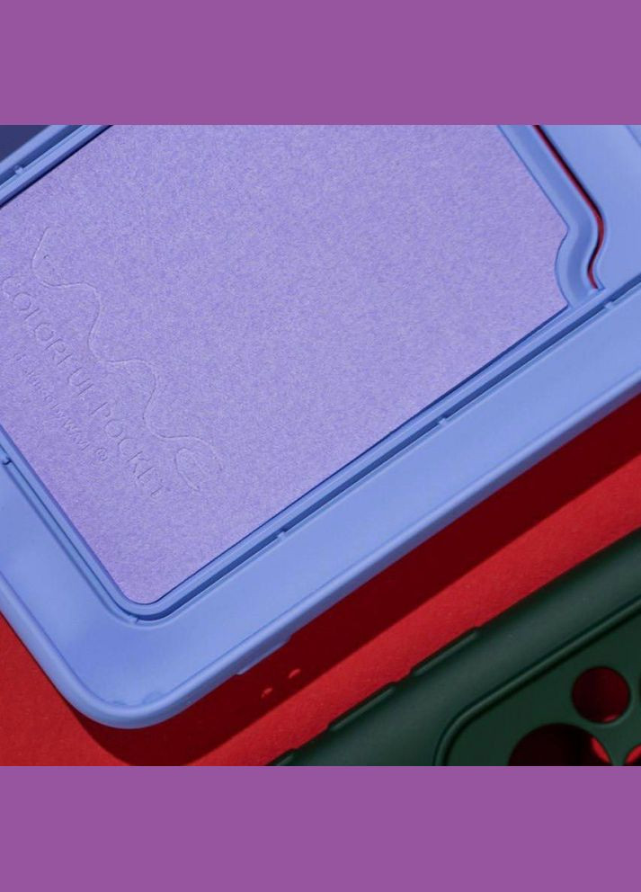 Чехол Colorful Pocket Samsung Galaxy A14 Light Purple Wave (304732023)