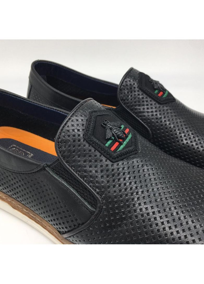 Мокасини чоловічі шкіряні чорні. Luciano Bellini (369544185)