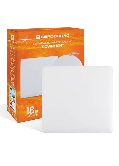 Світильник точковий Євросвітло LED-S-120-18 6400К без рамки (354228858)