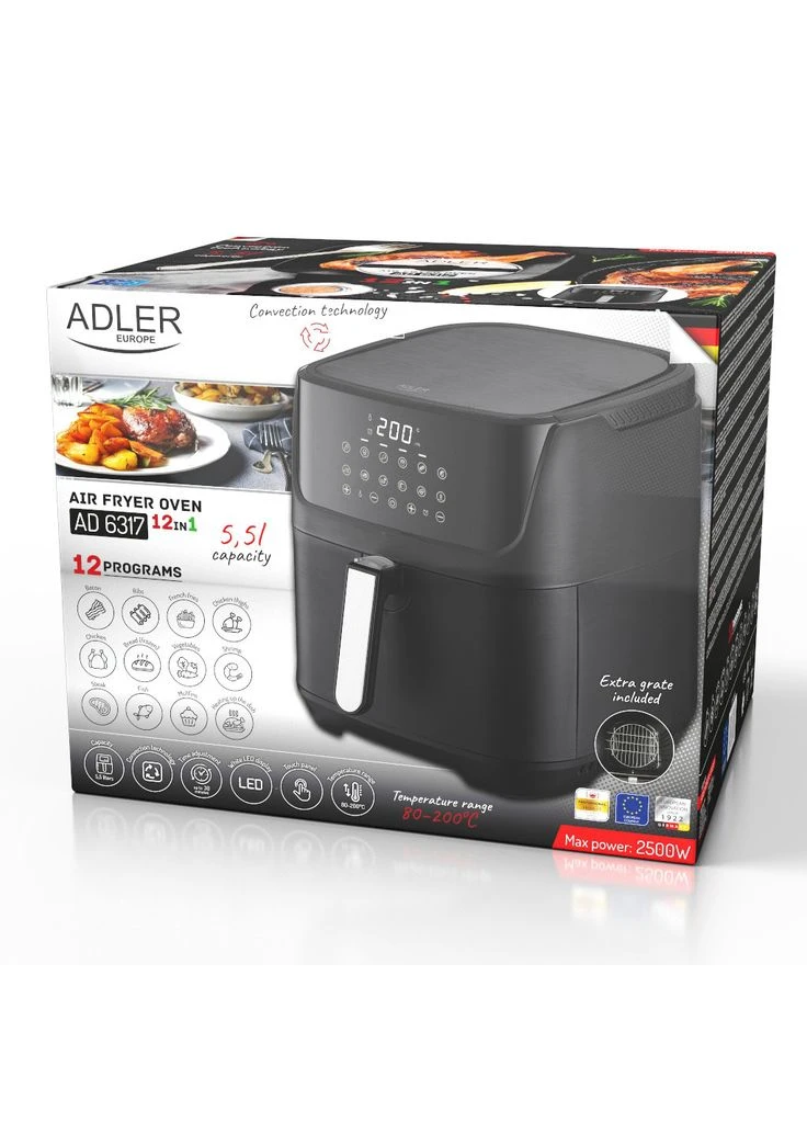 Аэрофритюрница AD 6317, 5,5 л (UA-01) Adler (378304365)